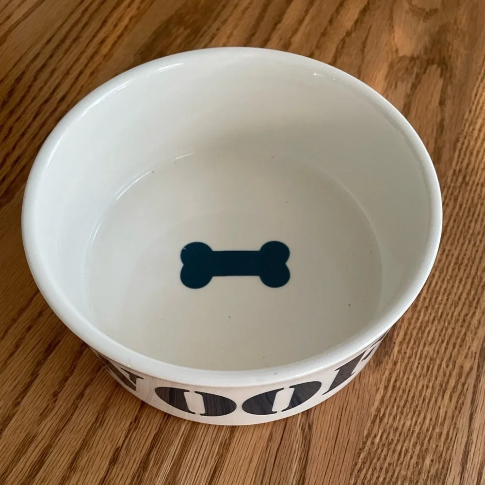 Petrageous Designs Hand-crafted Stoneware Dog Water Food Bowl “Woof”